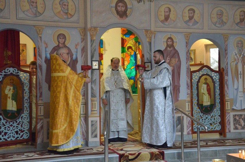 Uroczystości ku czci Św. Sawy Serbskiego w najnowszej cerkwi w Bielsku Podlaskim. W nabożeństwie uczestniczyły przede wszystkim dzieci 