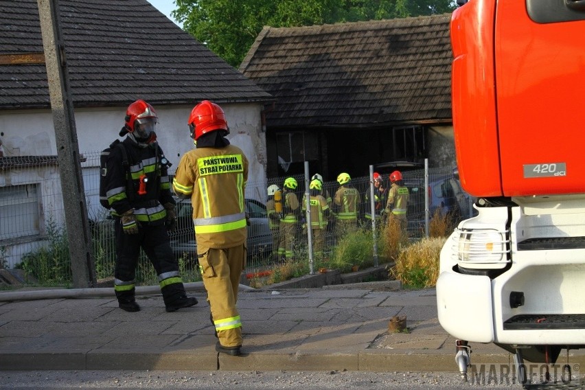 Pożar warsztatu ul. Pużaka w Opolu 04.07.2022 r.