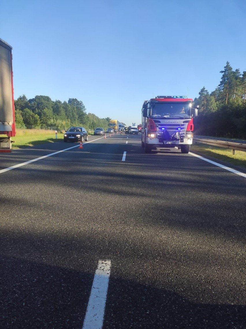 Rudziniec: na autostradzie A4 doszło do zderzenia busa z...