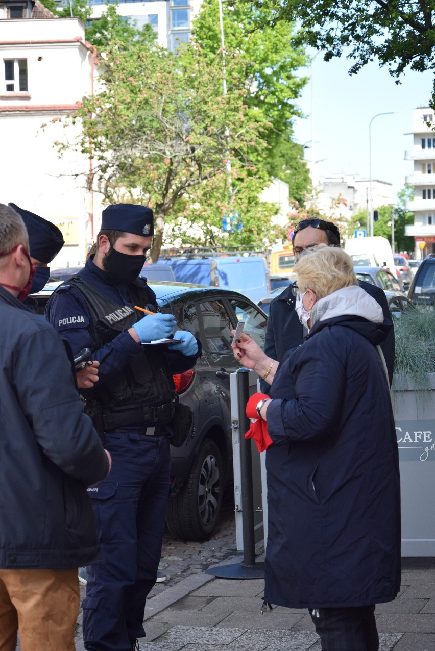 Protest pomorskich przedsiębiorców w Gdyni. 20.05.2020 r.