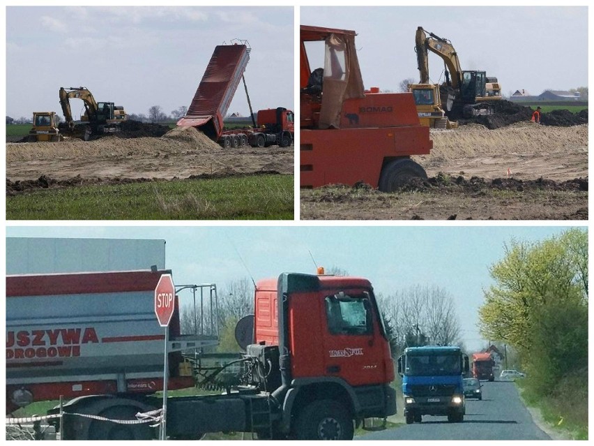 Na budowie obwodnicy Inowrocławia roboty trwają. Sprawdziliśmy [zdjęcia]