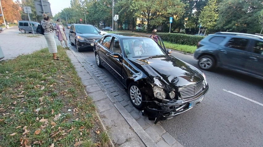 Wypadek na ul. Kamiennej we Wrocławiu 27.09.2021