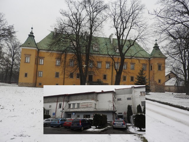 Zamek z dużym parkiem powstał w połowie XVI wieku, potem był odbudowywany. Urząd Gminy jest natomiast w starym pawilonie