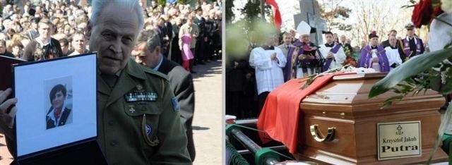 Po katastrofie w Smoleńsku. Pogrzeby Krzysztofa Putry i Justyny Moniuszko (zdjęcia)