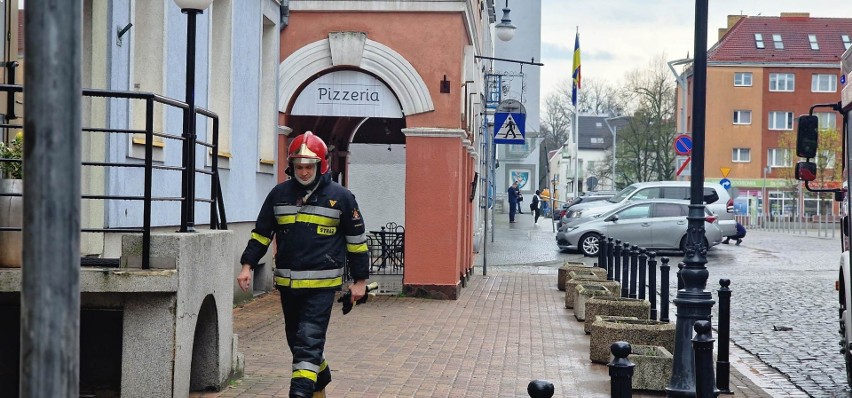 Pożar w centrum Koszalina