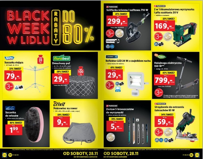 Gazetka sieci Lidl na Black Friday/Black Week 2020....