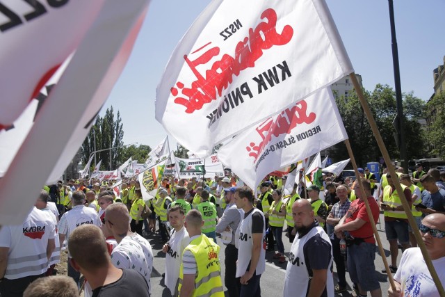 Demonstracja górnicza