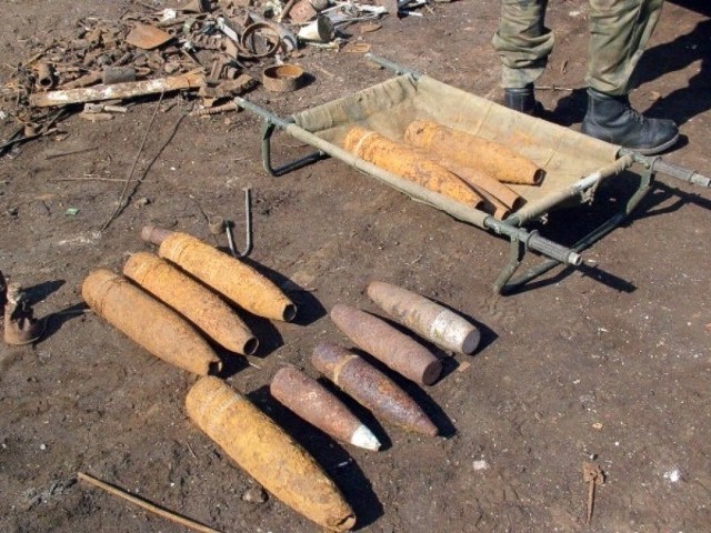 W ręce funkcjonariuszy i żołnierzy ŻW wpadł pokaźny arsenał niewybuchów i niewypałów leżących na poligonach koło Bornego Sulinowa i Drawska Pomorskiego.