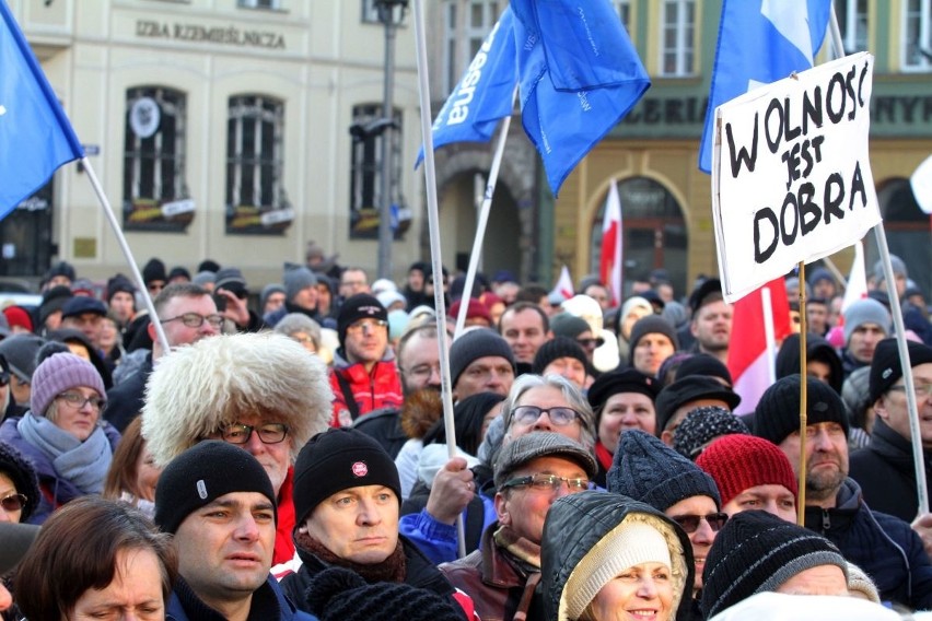 Protest KOD we Wrocławiu, 17.12.2016