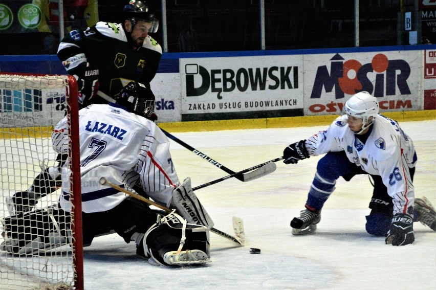 1. liga hokeja. UKH Unia Oświęcim słabsza od lidera, Naprzodu Janów [ZDJĘCIA]