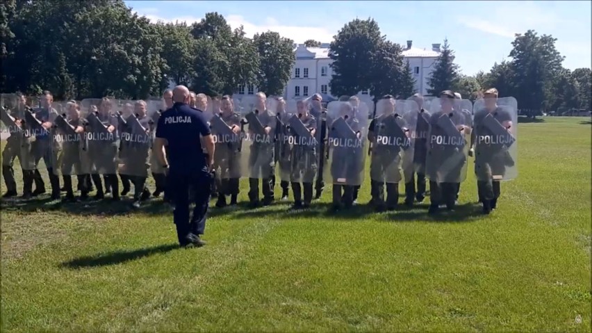 Podlaska Straż Graniczna uczyła się walczyć tarczami