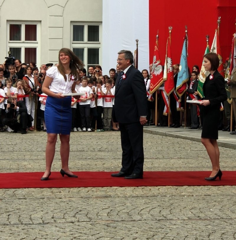 Z Andrzejem Wajdą uczniowie z Rudnik byli także z wizytą u...