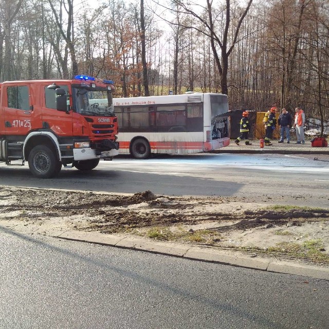 Jastrzębie: W autobusie MZK wybuchł pożar