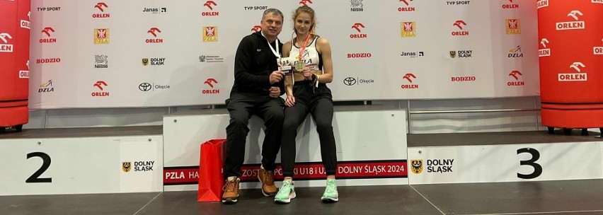 Julia Adamczyk zdobyła złoty medal halowych mistrzostw...