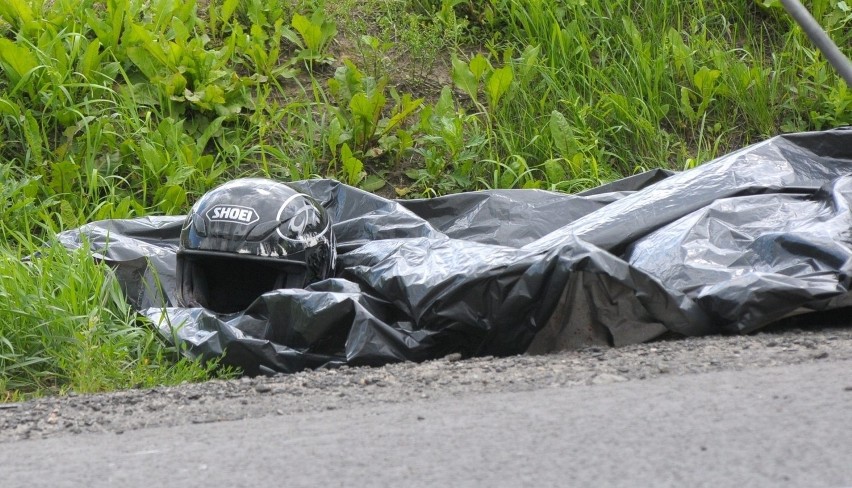 Wypadek motocyklisty w Kłobucku
