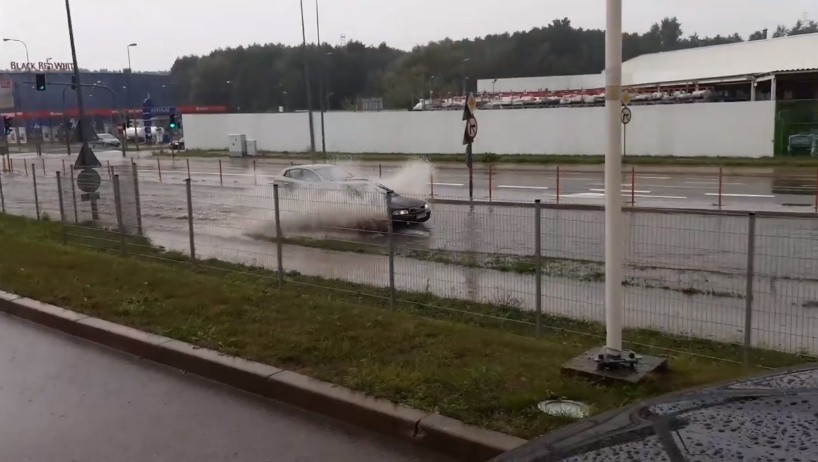 Ulice Białegostoku po ulewie 30.08.2020