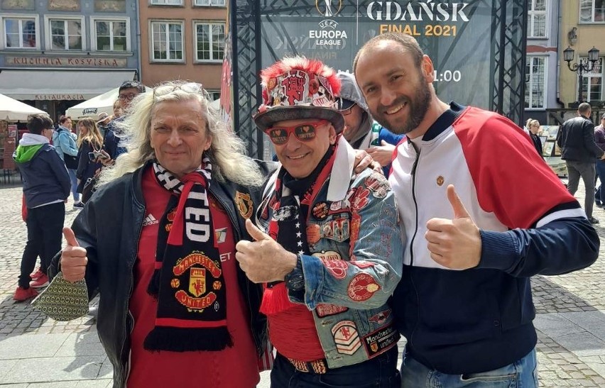 Kibice ŁKS i Manchesteru United na finale Ligi Europy w Gdańsku. Galeria zdjęć