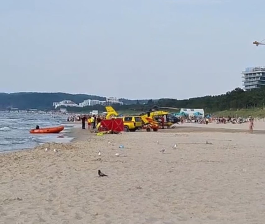 Dramat na plaży w Międzyzdrojach