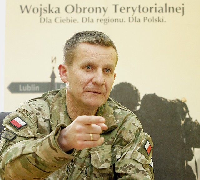 Płk Paweł Wiktorowicz jest dowódcą łódzkiej brygady WOT od połowy stycznia