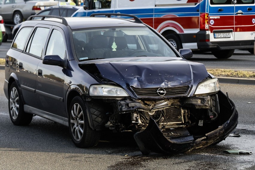 Wypadek na Aleksandrowskiej w Łodzi