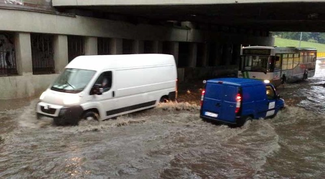 Zalany tunel przy w ciągu ulicy Wasilkowskiej