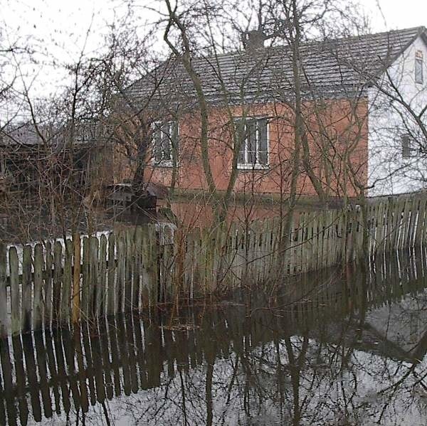 W miejscowości Sycyna zostało zalanych kilka domów.