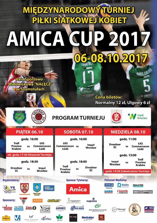 Za tydzień w Szamotułach zostanie rozegrana trzynasta edycja turnieju siatkarek Amica Cup
