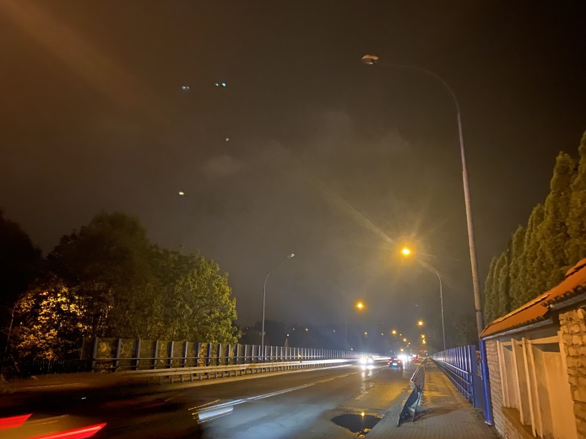 Nie działające latarnie na ulicy 29 Listopada w Olkuszu