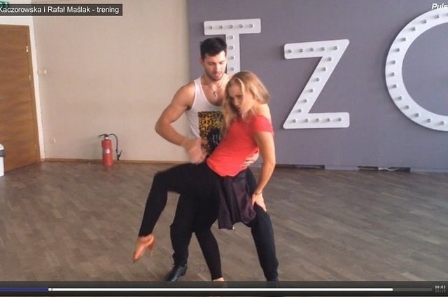 Agnieszka Kaczorowska i Rafał Maślak (fot. screen z wideo)