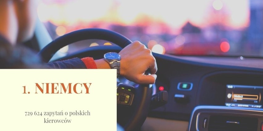 Lawinowo rośnie liczba zapytań o polskich kierowców, które...