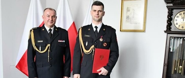 Mł. bryg. Dariusz Radomski został nowym zastępcą komendanta Państwowej Straży Pożarnej w Kościerzynie.