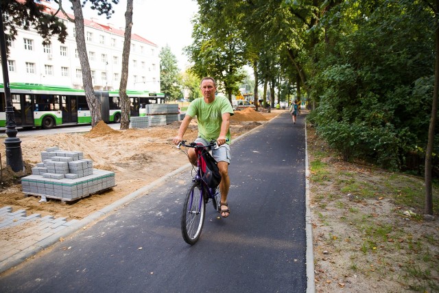 Droga dla rowerów wzdłuż ulicy Branickiego w Białymstoku znów otwarta