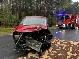 Zderzenie aut na trasie Białystok - Mońki. Jedna osoba ranna