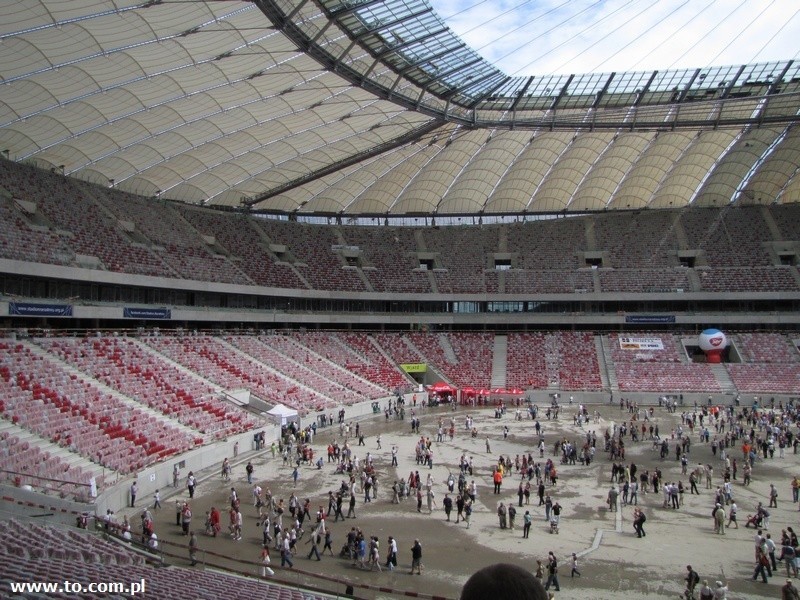 Trampkarze MKS Malkinia na Stadionie Narodowym w Warszawie