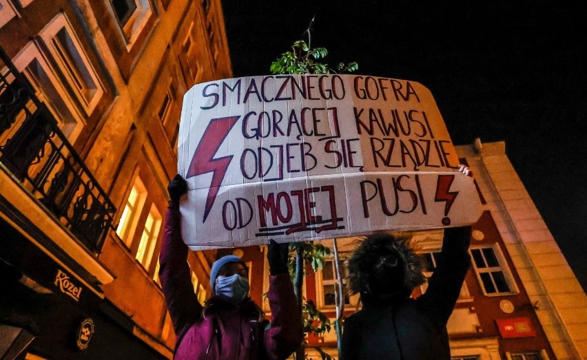 Strajk kobiet w Gdańsku Wrzeszczu, 28.10.2020