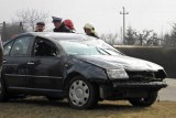 Dwa wypadki w gminie Kruszwica [zdjęcia]