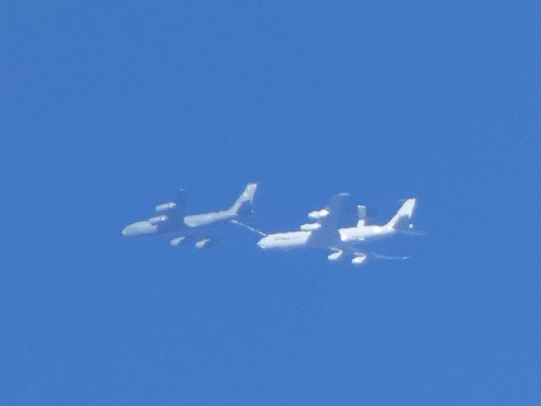 Amerykańskie samoloty latają nad Częstochową.