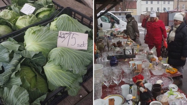 W piątkowe przedpołudnie odwiedziliśmy targowisko przy ulicy Połczyńskiej w Koszalinie. Zobaczcie, co można było znaleźć na stoiskach.