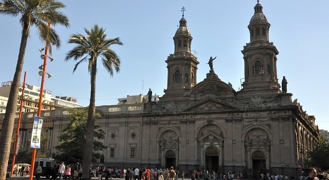 Katedra przy Plaza de Armas w Santiago de Chile