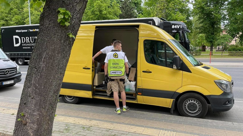 Zamknięta al. Piłsudskiego w Białymstoku