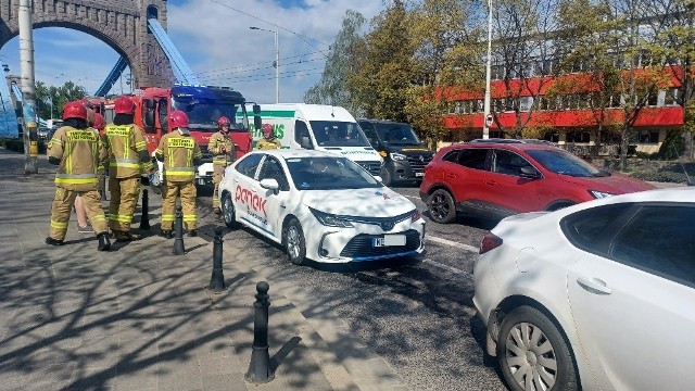 Wypadek przy moście Grunwaldzkim we Wrocławiu