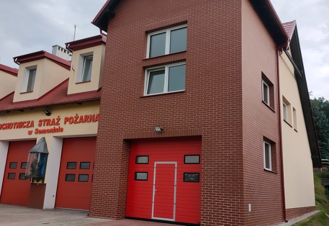 Budynek Ochotniczej Straży Pożarnej w Somoninie został rozbudowany, co znacznie poprawi komfort pracy somonińskich druhów.
