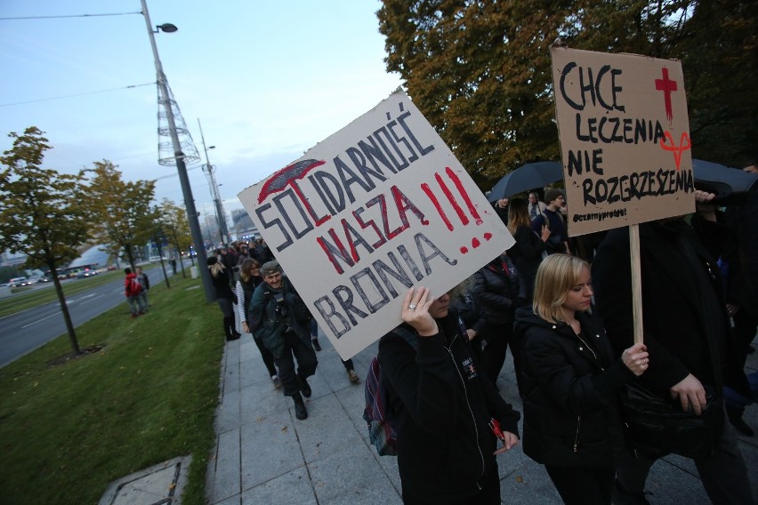 Czarny protest w Katowicach