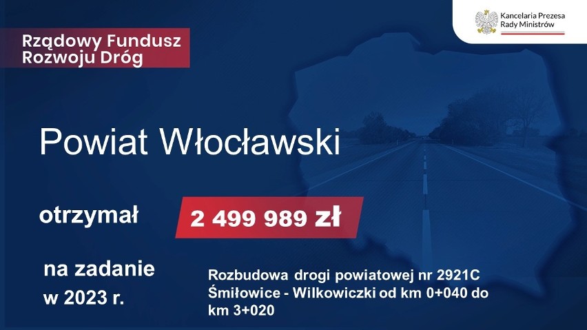 Dofinansowanie z Rządowego Funduszu Rozwoju Dróg dla gmin z powiatu włocławskiego [zdjęcia]