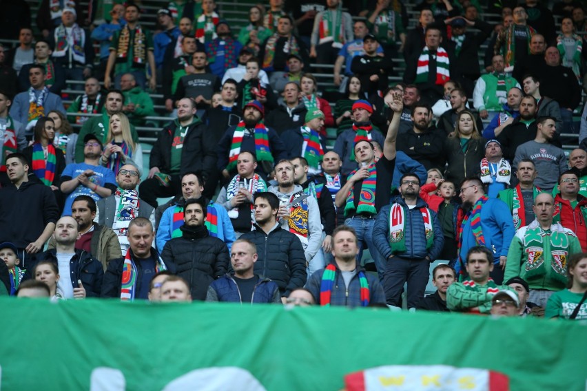 Kibice na meczu Śląsk - Miedź Legnica 0:0 (2.04.2019)