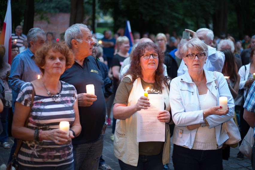 Demonstracja przed słupskim sądem