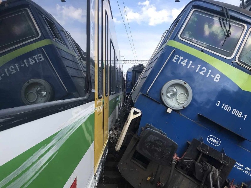 Zderzenie pociągów w Skierniewicach