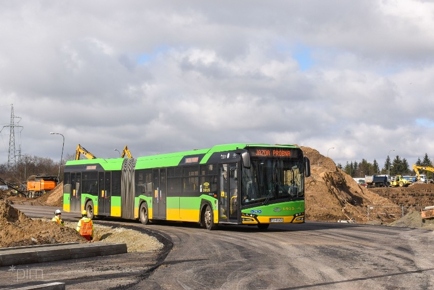 Trwa budowa trasy tramwaju na Naramowice - w rejonie ul....