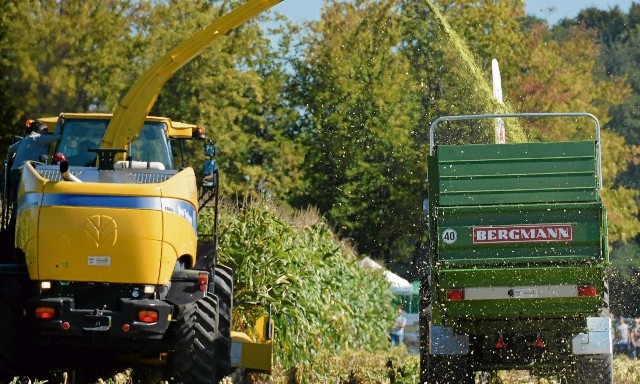 Pokaz pracy maszyn do zbioru kukurydzy zawsze jest bardzo ważnym punktem imprezy