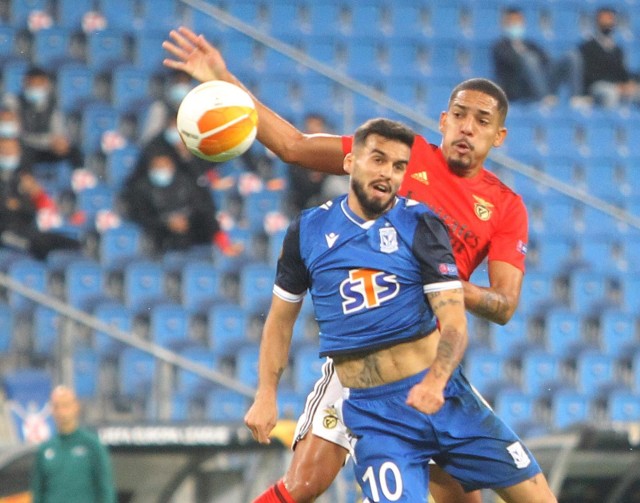 22.10.2020 poznan gd lech poznan benfica lizbona liga europy. glos wielkopolski. fot. grzegorz dembinski/polska press